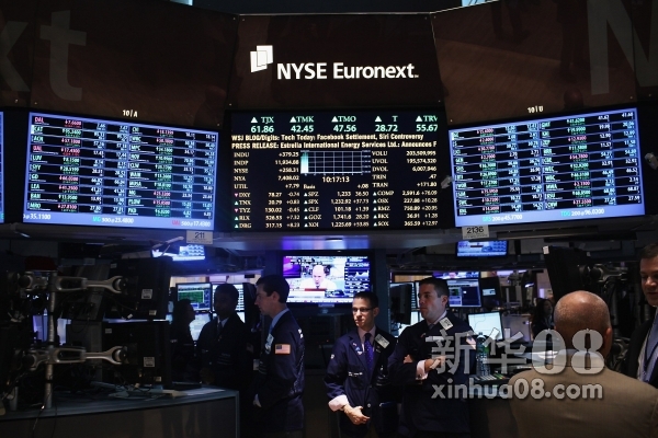 纽约股市三大股指大涨4%以上 