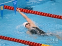 7月31日，叶诗文在比赛中。当日，在伦敦奥运会游泳女子200米个人混合泳决赛中，中国选手叶诗文以2分07秒57的成绩获得冠军，并创造新的奥运会纪录。新华社记者杨宗友摄