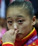 8月7日，中国选手眭禄颁奖仪式上眼噙泪水。当日，在伦敦奥运会体操平衡木决赛中，眭禄以15.500分的成绩获得亚军。
    新华社记者沈伯韩摄  