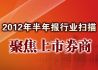 2012年半年报行业扫描：券商板块
