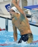 8月3日，法国选手马纳多庆祝胜利。当日，在伦敦奥运会游泳男子50米自由泳决赛中，马纳多以21秒34的成绩夺冠。 新华社记者刘大伟摄