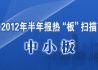 2012年半年报热“板”扫描：中小板
