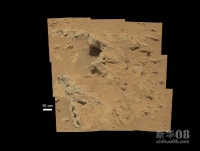 这张美国航天局提供的“好奇”号火星车传回的图像显示火星上有与地球河床类似的迹象。新华社/路透