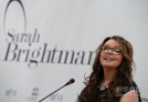 10月10日，英国著名歌手莎拉·布莱曼在莫斯科举行的记者会上。新华社记者姜克红摄  
