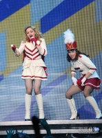 10月13日，美国女歌星麦当娜（Madonna）演唱会在内华达州的拉斯韦加斯举行。新华社外代图片 北京2012年10月15日新华社/西霸