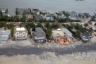 这是10月30日在美国新泽西州海岸附近受灾严重地区拍摄的航拍照片。新华社/路透