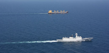 航拍中国海军舰艇编队