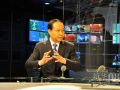 3月21日，中国中小企业协会常务副会长张竞强做客新华08网、中国金融信息网视频访谈间，图为访谈进行中。  新华08网钟奕摄
