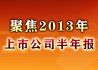 聚焦2013年上市公司半年报