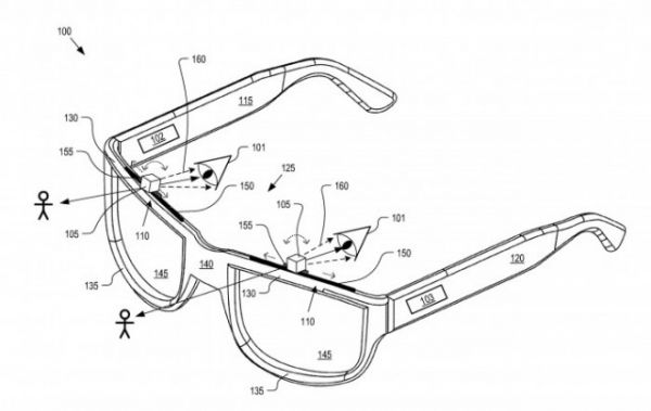 谷歌眼镜新专利