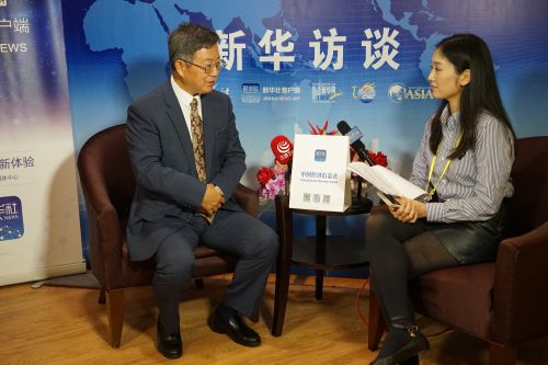 中国（海南）改革发展研究院院长、知名经济学家迟福林教授接受专访。曾文君 摄