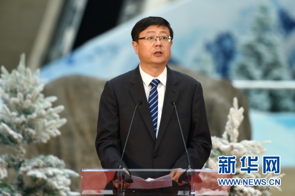 7月13日，北京市委副书记、代市长、北京冬奥组委执行主席陈吉宁在签约仪式上致辞。