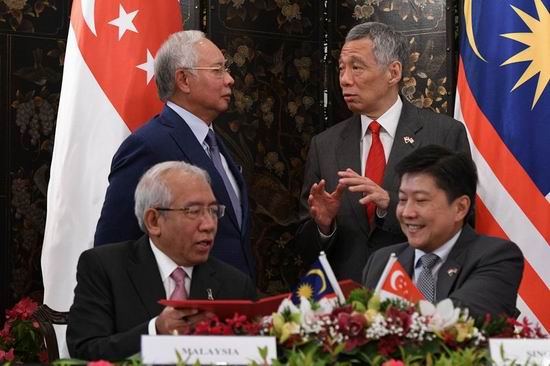 新加坡与马来西亚签署新柔地铁项目双边协议