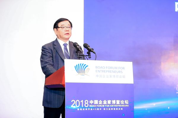 中国品牌建设促进会理事长刘平均发言