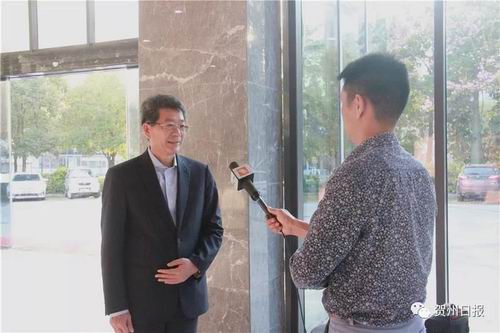 岭南生态文旅股份有限公司高级副总裁朱心宁接受记者采访