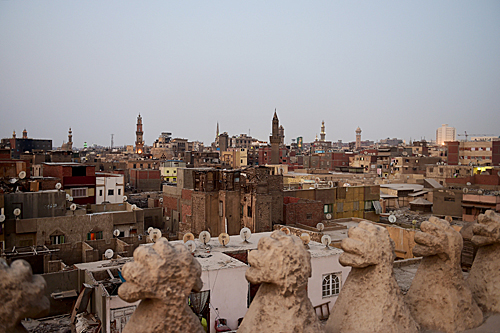 在埃及首都开罗拍摄的伊斯兰古城一角。新华社记者赵丁喆摄