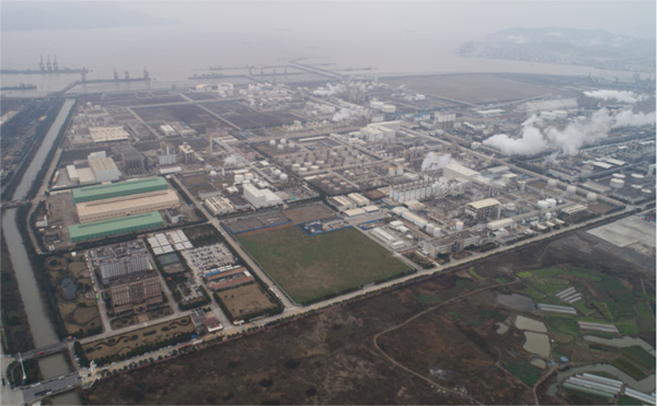 台塑宁波工业园区俯视图