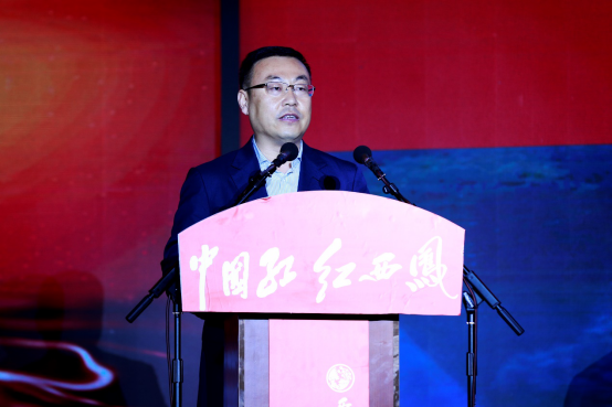 图为张正在发布会上讲话。新华网 张灵摄