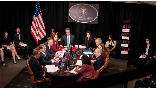 2019年11月哈佛大学举行白宫国家安全会议模拟，讨论数字法币战争