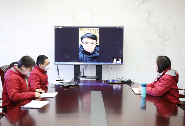 2月17日，今世缘酒业对应聘者进行视频面试考察