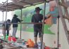 峨山县开展一村一画活动美丽墙绘展示乡村振兴